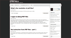 Desktop Screenshot of ipdfdev.com