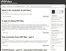 Tablet Screenshot of ipdfdev.com